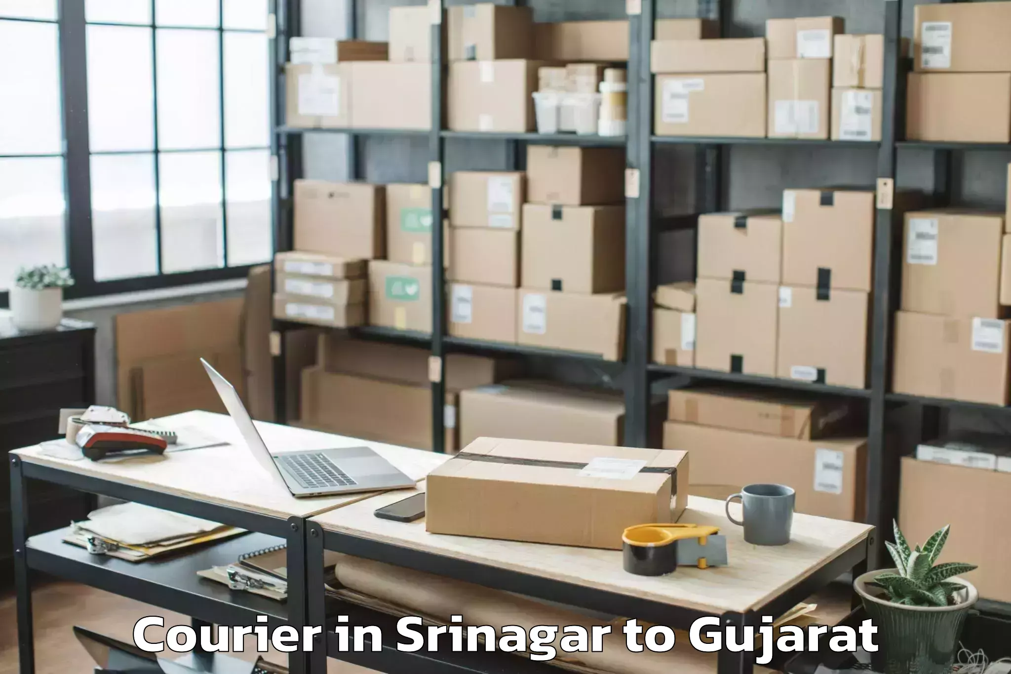 Leading Srinagar to Chotila Courier Provider